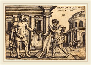 Sebald Beham (German, 1500-1550), Lycus Bringing the Garment of Nessus to Hercules, 1542-1548,