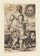 Sebald Beham (German, 1500-1550), Sol, engraving