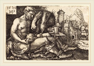 Sebald Beham (German, 1500-1550), The Shepherd, 1525, engraving