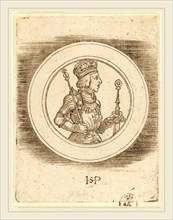 Sebald Beham (German, 1500-1550), Medal of King Ferdinand of Hungary and Bohemia, engraving