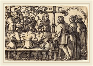 Sebald Beham (German, 1500-1550), Peasants' Feast, engraving