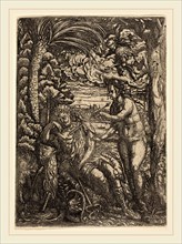 Hans Burgkmair I (German, 1473-1531), Mercury and Venus, 1520, etching