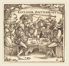 Sebald Beham (German, 1500-1550), Ecclesia Antichristi, woodcut