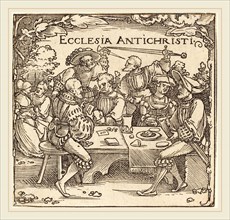 Sebald Beham (German, 1500-1550), Ecclesia Antichristi, woodcut