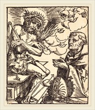 Lucas Cranach the Elder (German, 1472-1553), Saint Bernard Adoring the Man of Sorrows, woodcut