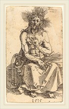 Albrecht DÃ¼rer (German, 1471-1528), The Man of Sorrows Seated, 1515, etching