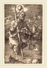 Albrecht DÃ¼rer (German, 1471-1528), Saint Christopher Facing Right, 1521, engraving