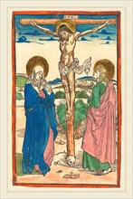 Albrecht DÃ¼rer (German, 1471-1528), Christ on the Cross Between the Virgin and Saint John, 1493,