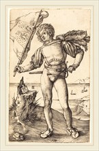 Albrecht DÃ¼rer (German, 1471-1528), Standard Bearer, c. 1502-1503, engraving