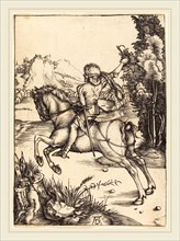 Albrecht DÃ¼rer (German, 1471-1528), The Little Courier, c. 1496, engraving