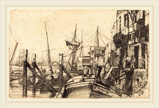 James McNeill Whistler (American, 1834-1903), Limehouse, 1859, etching