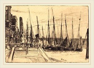 James McNeill Whistler (American, 1834-1903), Billingsgate, 1859, etching