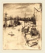 James McNeill Whistler (American, 1834-1903), Little Wapping, 1861, etching