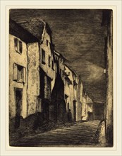 James McNeill Whistler (American, 1834-1903), Street in Saverne, 1858, etching in black on laid