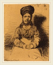 James McNeill Whistler (American, 1834-1903), La Retameuse, 1858, etching