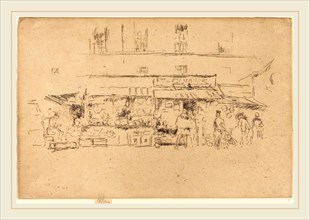 James McNeill Whistler (American, 1834-1903), Quai de Montebello, 1893, etching