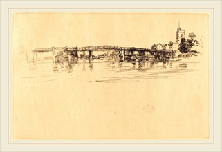 James McNeill Whistler (American, 1834-1903), Little Putney No. 1, 1879, etching in black on wove