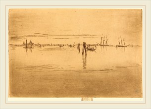 James McNeill Whistler (American, 1834-1903), Long Lagoon, 1880, etching and drypoint