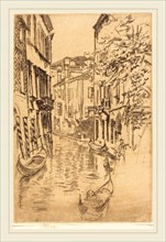 James McNeill Whistler (American, 1834-1903), Quiet Canal, 1880, etching and drypoint