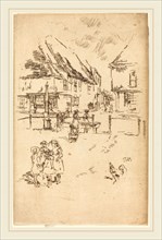 James McNeill Whistler (American, 1834-1903), The Cock and the Pump, c. 1887, etching