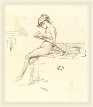 James McNeill Whistler (American, 1834-1903), The Little Nude Model Reading, 1890, lithograph