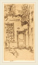 James McNeill Whistler (American, 1834-1903), Courtyard, Rue P.L. Courier, 1888, etching
