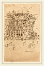 James McNeill Whistler (American, 1834-1903), Grand' Place, Brussels, 1887, etching on laid paper