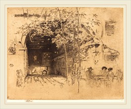 James McNeill Whistler (American, 1834-1903), The Traghetto, No.II, 1880, etching and drypoint