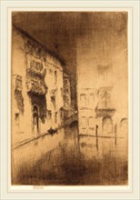 James McNeill Whistler (American, 1834-1903), Nocturne: Palaces, 1879-1880, etching and drypoint in