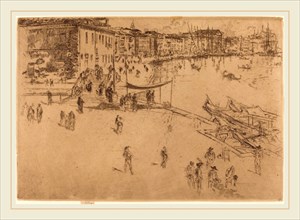 James McNeill Whistler (American, 1834-1903), The Riva, No.II, 1880, etching and drypoint