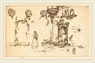 James McNeill Whistler (American, 1834-1903), Hotel Lallement, Bourges, 1888, etching
