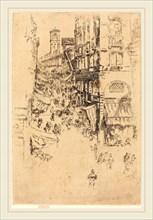 James McNeill Whistler (American, 1834-1903), The Rialto, 1880, etching and drypoint