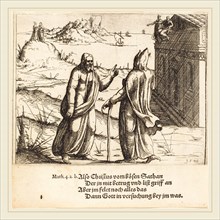 Augustin Hirschvogel (German, 1503-1553), The Temptation of Christ, 1548, etching