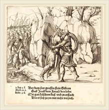 Augustin Hirschvogel (German, 1503-1553), Joab Betrays Abner, 1547, etching