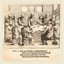 Augustin Hirschvogel (German, 1503-1553), The Last Supper, 1547, etching