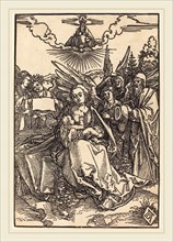 Albrecht DÃ¼rer (German, 1471-1528), The Holy Family with Five Angels, in or before 1505, woodcut