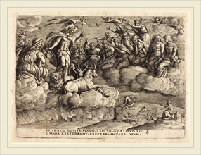 Georg Pencz (German, c. 1500-1550), The Triumph of Eternity, engraving