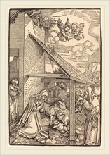 Hans Leonard SchÃ¤ufelein (German, c. 1480-1485-1538-1540), The Nativity, 1510-1511, woodcut