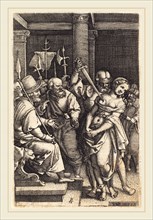 Georg Pencz (German, c. 1500-1550), Virginius Killing His Daughter, engraving