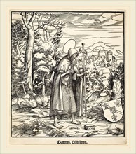 Leonhard Beck (German, c. 1480-1542), Saint Bilhelmus, 1516-1518, woodcut