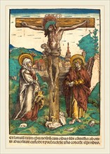 Lucas Cranach the Elder (German, 1472-1553), Christ on the Cross Between the Virgin and Saint John,
