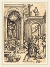 Albrecht Dürer (German, 1471-1528), The Presentation of the Virgin in the Temple, c. 1502-1503,