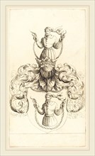 Augustin Hirschvogel (German, 1503-1553), Coat of Arms of Unknown Man, etching