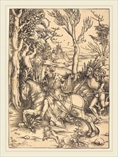 Albrecht DÃ¼rer (German, 1471-1528), The Knight on Horseback and the Lansquenet, c. 1496-1497,