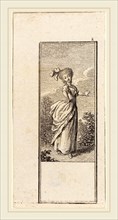 Daniel Nikolaus Chodowiecki (German, 1726-1801), Girl with an Ostrich Feather Headdress, 1784,