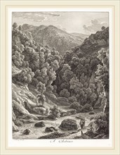 Johann Christian Reinhart (German, 1761-1847), A Subiaco (Near Subiaco), 1793, etching on laid