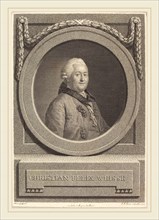 Johann Friedrich Bause after Anton Graff (German, 1738-1814), Christian Weisse, 1771, etching