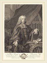 Johann Georg Wille after Jean-FranÃ§ois Delyen (German, 1715-1808), Nicolas Rene Berryer, engraving
