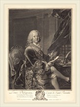Johann Georg Wille after Louis Tocqué (German, 1715-1808), Louis Phelypeaux, comte de Saint