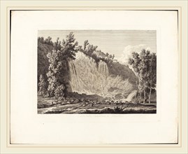 Albert Christoph Dies (Austrian, 1755-1822), Cascatella Superiore a Tivoli, 1796, etching on laid